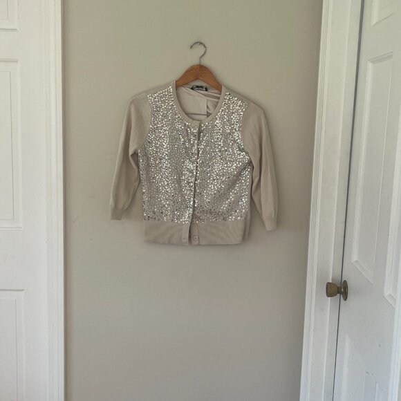 NWT White House Black Market Sequin Sweat Holidays NYE New Years Size Med - Picture 2 of 6